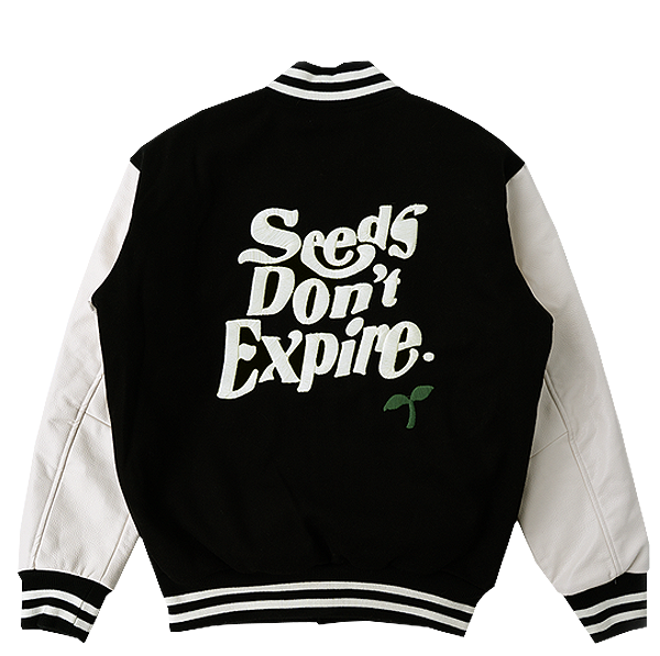 SEEDS DON'T EXPIRE VARSITY JKT