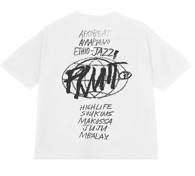 AFROSOUND TEE WHITE