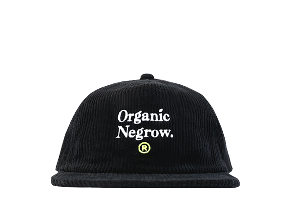 ORGANIC NEGROW CORD CAP - BLACK